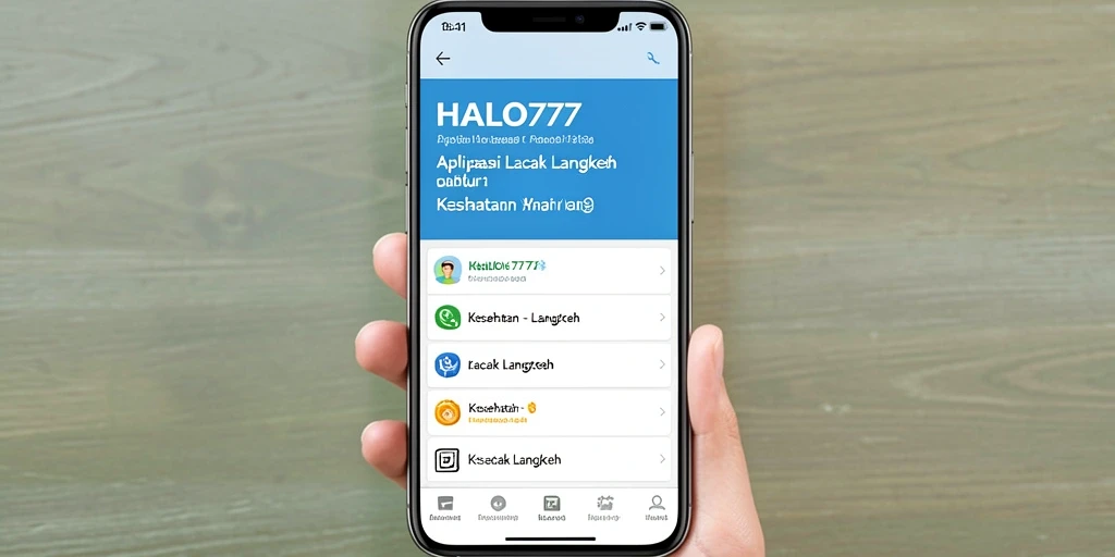 Antarmuka HALO777 menampilkan data langkah yang jelas dan menarik.