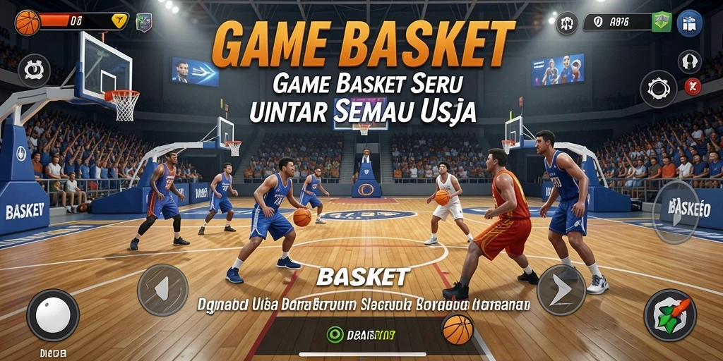 Antarmuka MPO08 yang menarik saat bermain game Basket.