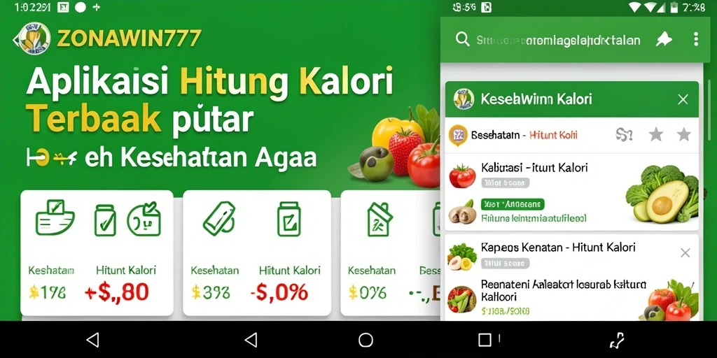 Antarmuka ZONAWIN777 yang menarik dan fungsional untuk menghitung kalori.